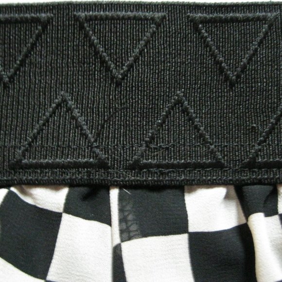 LuLaRoe Black and White Checkered Midi Skirt - Picture 5 of 7